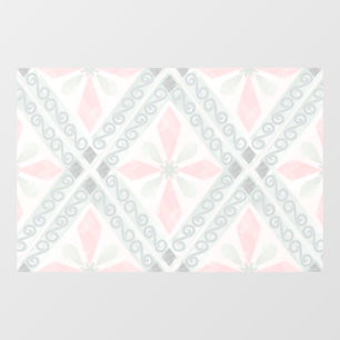 Green and pink pastel diamond pattern