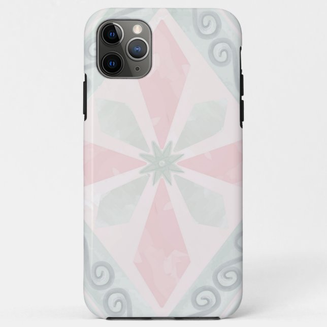 Green and pink pastel diamond pattern Case-Mate iPhone case (Back)