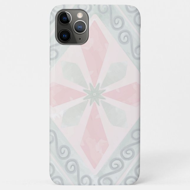 Green and pink pastel diamond pattern Case-Mate iPhone case (Back)