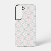 Green and pink pastel diamond pattern