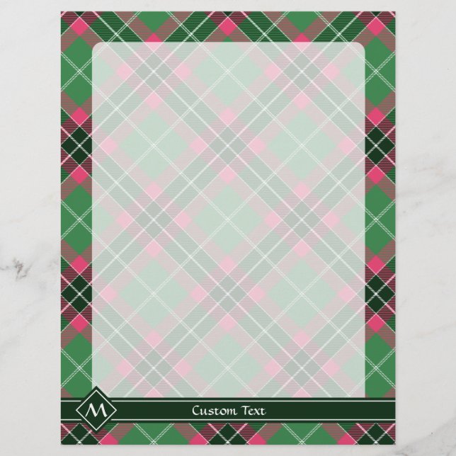 Green and Pink Tartan Flyer (Front)