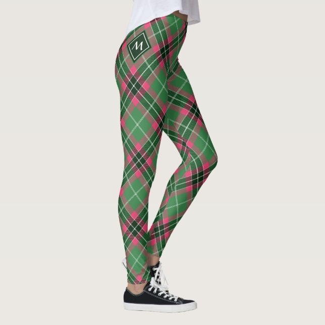 Green and Pink Tartan Leggings (Right)