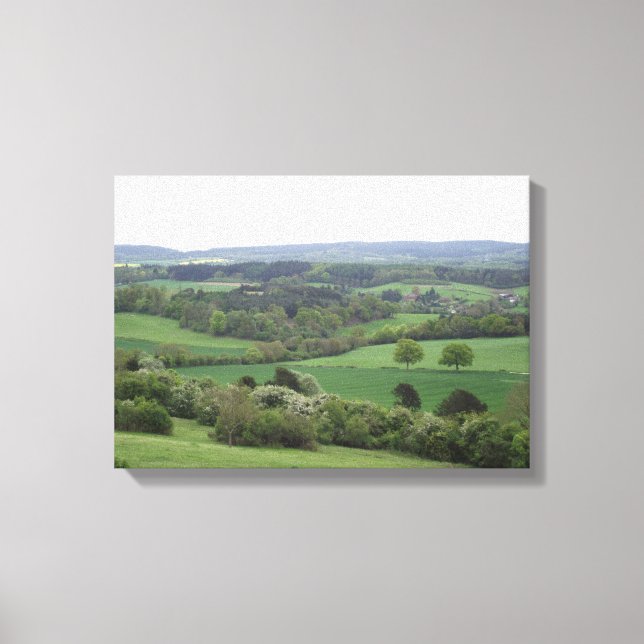Green and Pleasant Land Stretched Canvas Print (Front)