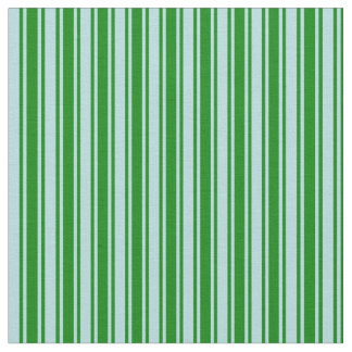 Green and Powder Blue Coloured Stripes Pattern Fabric