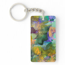 Green and Purple Abstract Floral