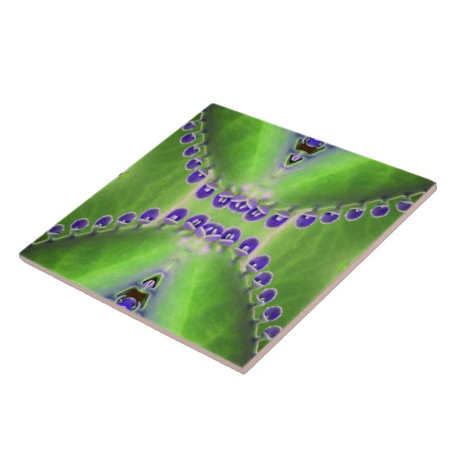 Green and Purple Design Tile (Side)