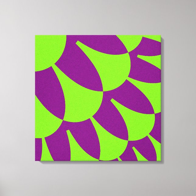 Green and Purple Scales Canvas Print (Front)