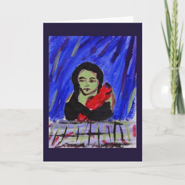 Green and Red Greeting Card (Front)