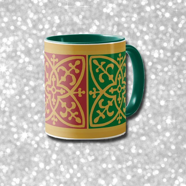 Green and Red Holiday Coffee Mug (Creator Uploaded)