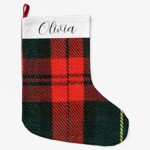 Green and Red Large Christmas Stocking