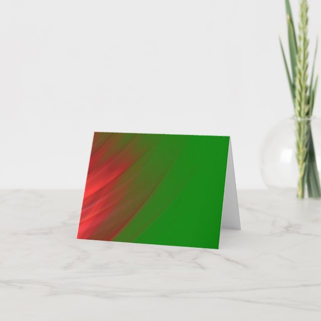 green and red note card (Front)