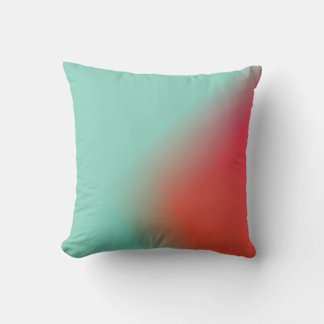 green and red ombre  cushion (Front)