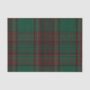 Green and Red Plaid Holiday Tissue Paper
