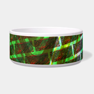 Green and red stained, scratches and wall effect