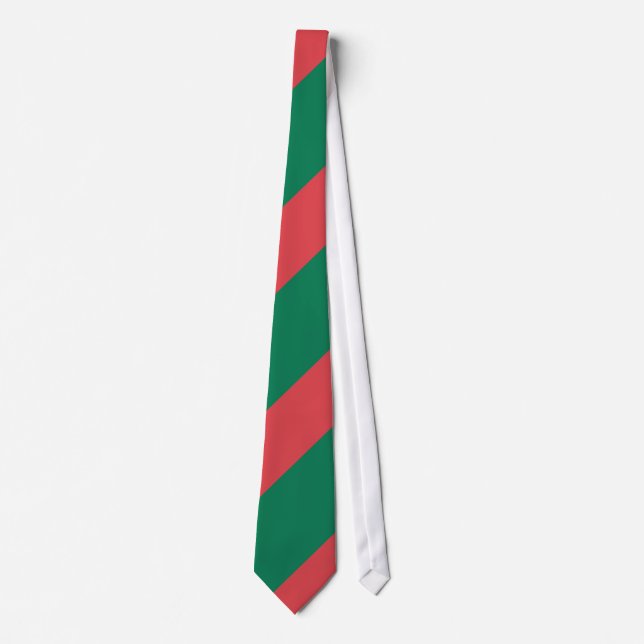 Green and Red-Striped Tie (Front)
