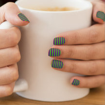 Green and violet stripes
