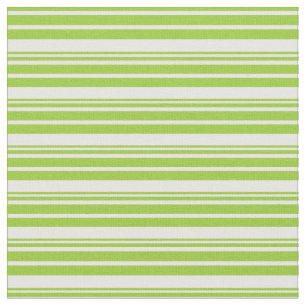Green and White Coloured Lined Pattern Fabric