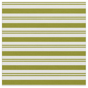 Green and White Coloured Lines Pattern Fabric