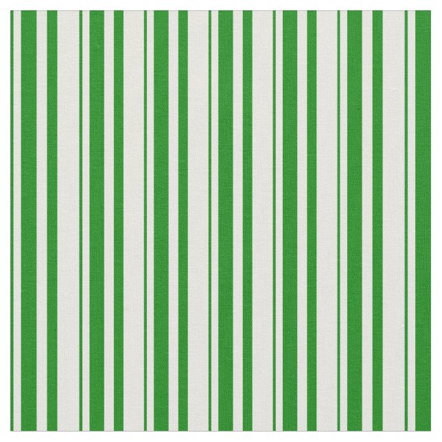 Green and White Coloured Pattern Fabric (Close Up)
