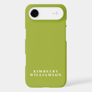 Green And White Customised Name Stylish Monogram