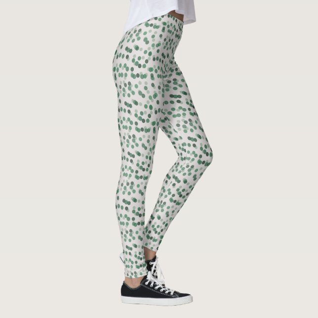 green and white dots leggings (Right)