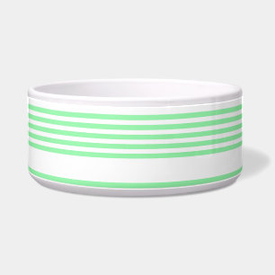 Green and white five stripes pattern