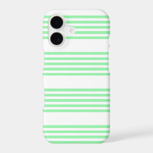 Green and white five stripes pattern