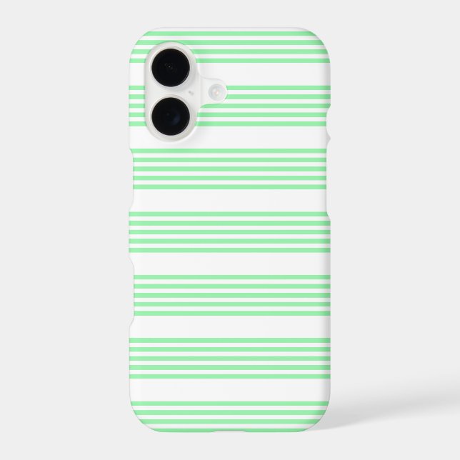 Green and white five stripes pattern (Back)