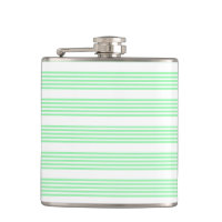 Green and white five stripes pattern