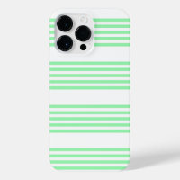Green and white five stripes pattern