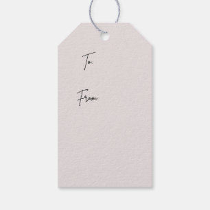 Green and white floral Gift Tag