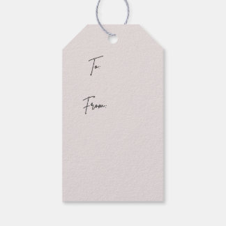 Green and white floral Gift Tag