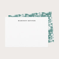 Green and White Floral Leaves Backdrop