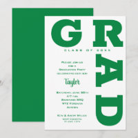 Green and White Graduation Party