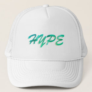 Green and White Hype  Trucker Hat