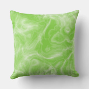 green and white Marble abstract Cushion