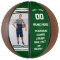 Green and White Personalised Photo Basketball Ball