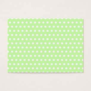 Green and White Polka Dot Pattern. Spotty.