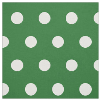 Green and white polkadot pattern DIY hobby fabric