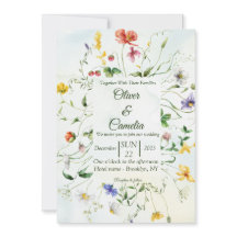 Green and White Rustic Flower Summer Wedding