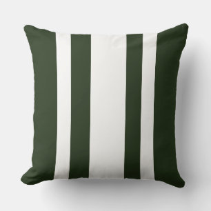 Green And White Stripes Decorator Cushion