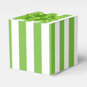 Green and White Stripes Favour Box