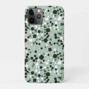 Green and White terrazzo Minimal modern  Case-Mate iPhone Case
