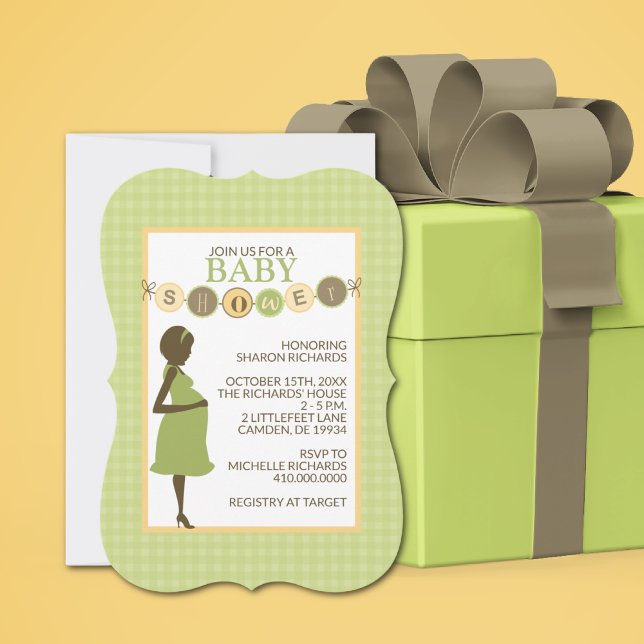 Green and Yellow Baby Shower Invitation (Creator Uploaded)