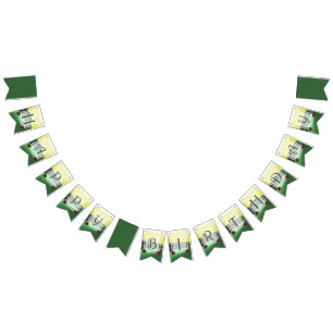 Green and Yellow Birthday Party Bunting