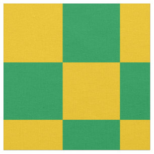 Green and yellow chequerboard pattern fabric