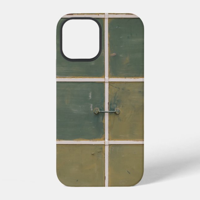 Green and yellow drawer iPhone case (Back)