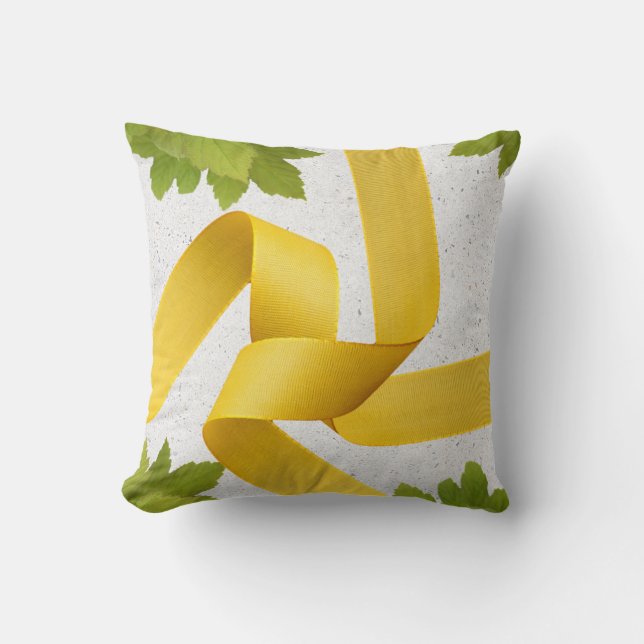Green and yellow freshness  cushion (Front)