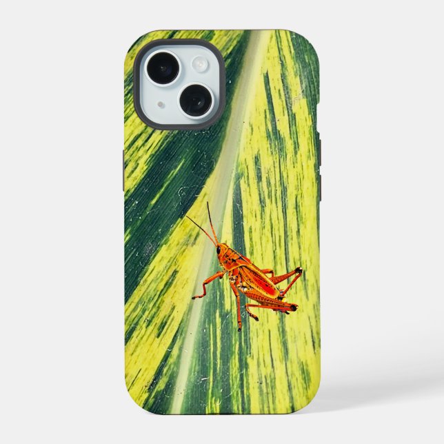 Green and yellow harmony iPhone 15 case (Back)