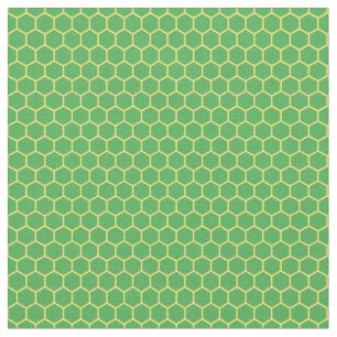 Green and yellow honeycomb style fabric